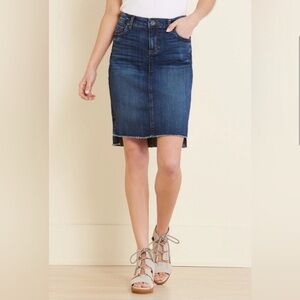 EUC Kut From The Kloth Connie Denim Skirt Size 4